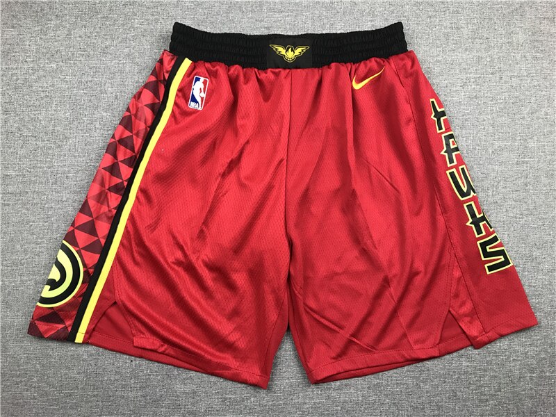 Nba Atlanta Hawks #4 Spud Webb Basketbal Shorts #21 Dominique Wilkins Sport Broek Mesh Jogging Korte Broek: 1 / XL