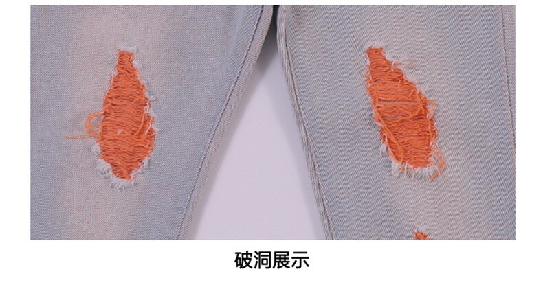 Pantalones vaqueros rasgados para niños y niñas, de otoño, Nueva inclusión, rotos, para niños de 2 a 12T