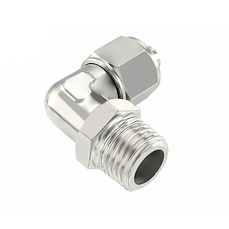Pneumatic Rotary Fitting Elbow Push In Connector M5 1/8&quot; 1/4&quot; 3/8&quot; 1/2&quot; BSP Male Quick Twist 4/6/8/10/12mm OD Tube