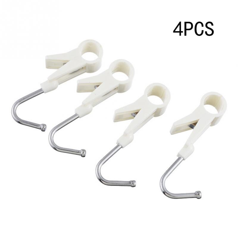 4 Stuks Plastic Strandlaken Clips Quilt Clips Laken Wasknijpers Ondergoed Clips Winddicht Wasknijpers: WHITE