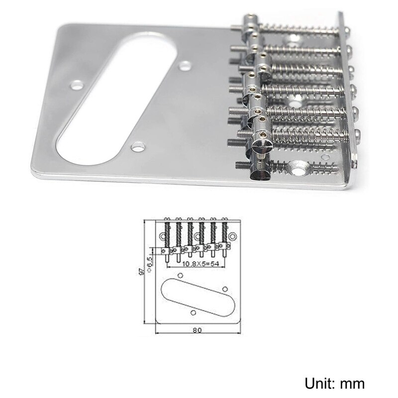 Vintage Stijl 6 Snaren Zadel Top Loader Bridge Voor Tele Telecaster Style Elektrische Gitaar Onderdelen Vervanging
