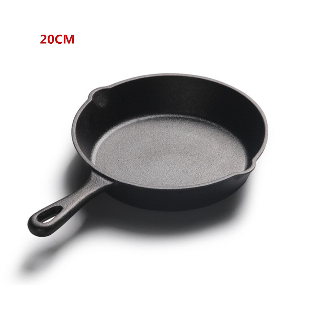 Cast Iron Pot Non-stick Pot Small Frying Pan 14/16 / 20cm Pan Mini Egg Pancake Pan Induction Cooker Gas Stove Universal: 20cm