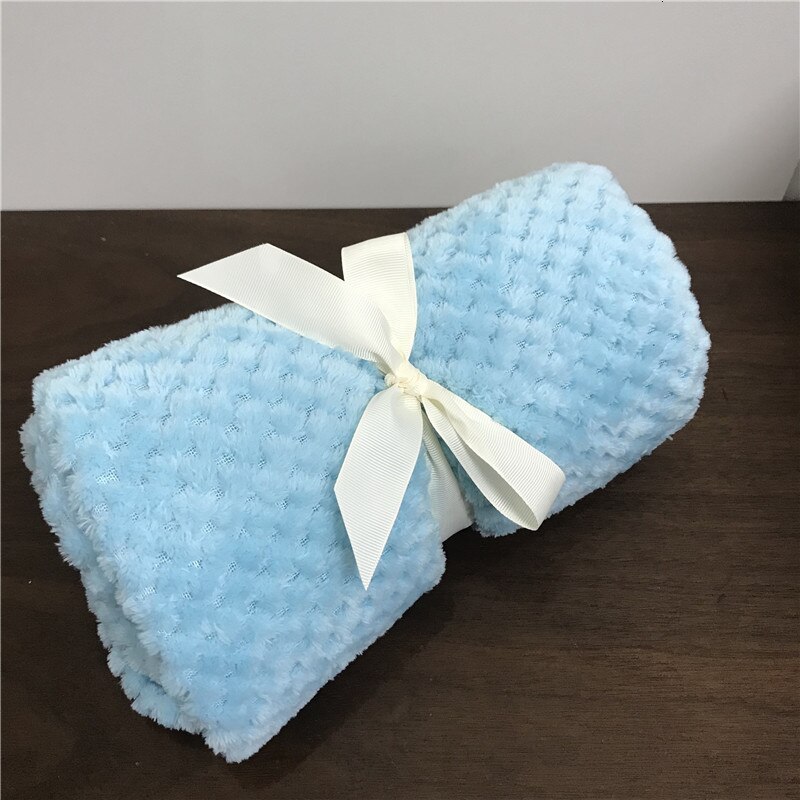 Kinder babydeken fleece zachte deken baby jongens meisjes dekens kinderbeddengoed baby inbakerdekens 70*100cm: Ananas grijsblauw