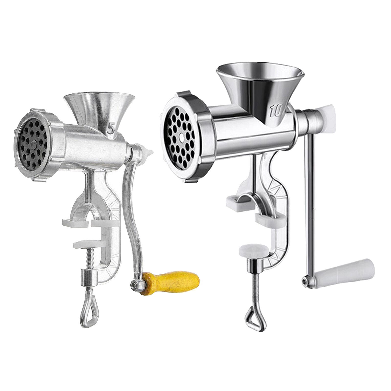 Stainless Steel Manual Meat Grinder Mincer Tool Table Hand Crank Sausage