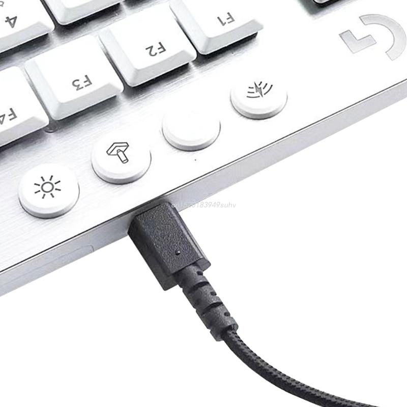 Vervanging Usb Gevlochten Kabel Data Snoer Draad Voor Logitech G915 G913 Tkl G502 Toetsenbord 200Cm Sync Oplaadsnoer Vervangingen