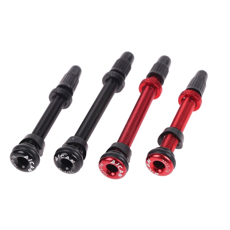 1 Paar 58/72Mm Legering Stem Tubeless Kit Compatibel Presta Ventiel Voor Road Mtb Fiets Tubeless Banden Messing core