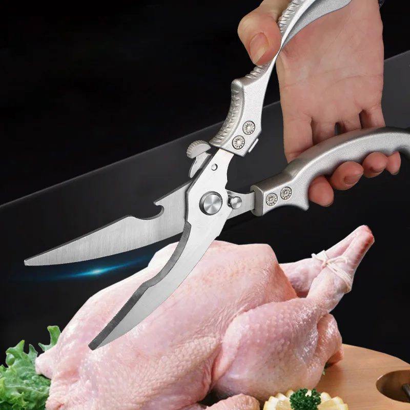 Edelstahl Huhn Knochen Schere Küche Schere Haushalt Lebensmittel Schere Fisch Huhn Ente Cutter Schere Messer