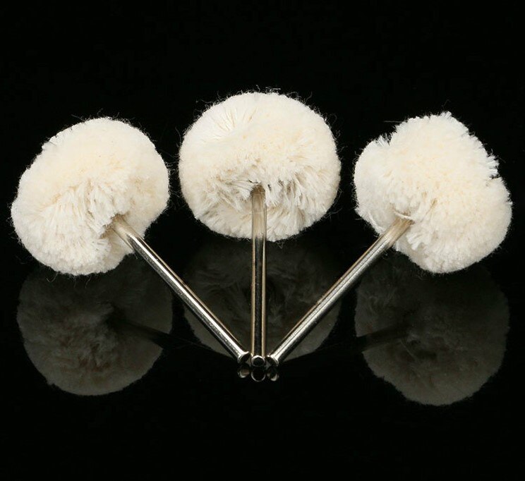 10pcs 2.35 Shank Wool Polishing Wheel Brush Burrs Rust Removal Carving Tool Durable And Practical To Use