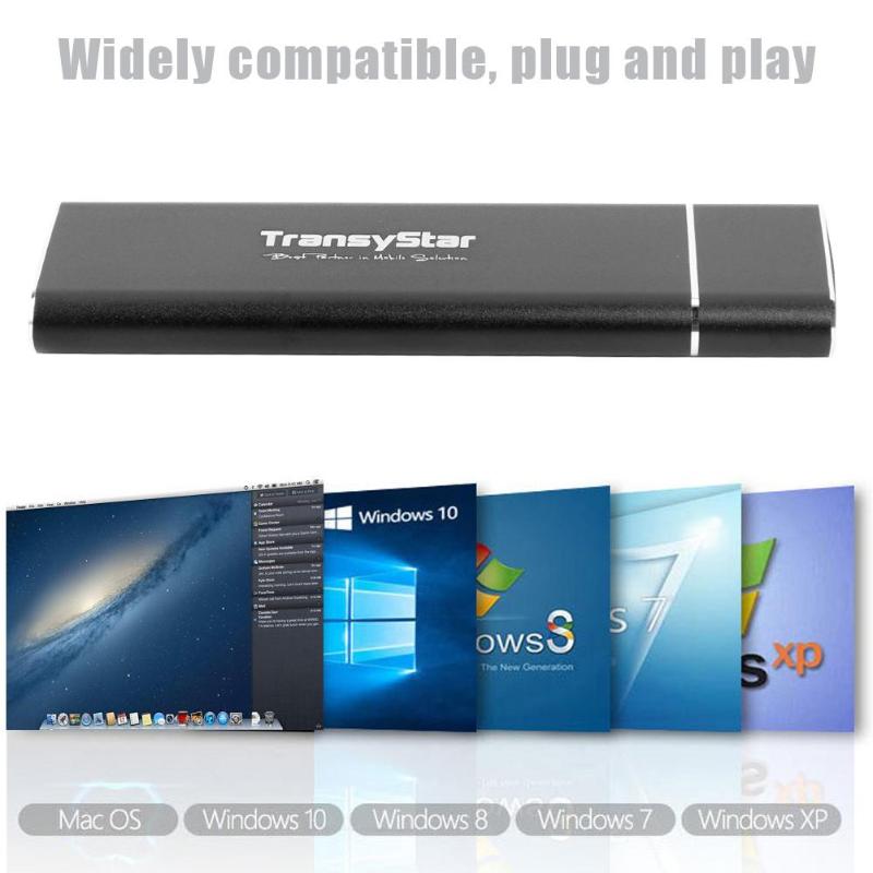 fast stat-stasjonsdeksel ssd usb 3.1 type-c til m .2 m- nøkkel nvme til ngff pci bærbar harddiskkabinett ekstern fast stat-boks