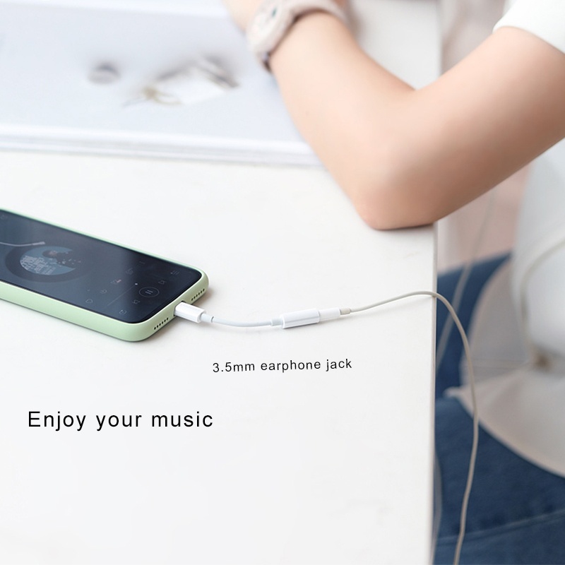 Lightning Headphone Adapter Lightning Jack Adapter Connector for IPhone14 13 12 11 Pro Max Mini XS XR X 8 7 To 3.5mm Jack
