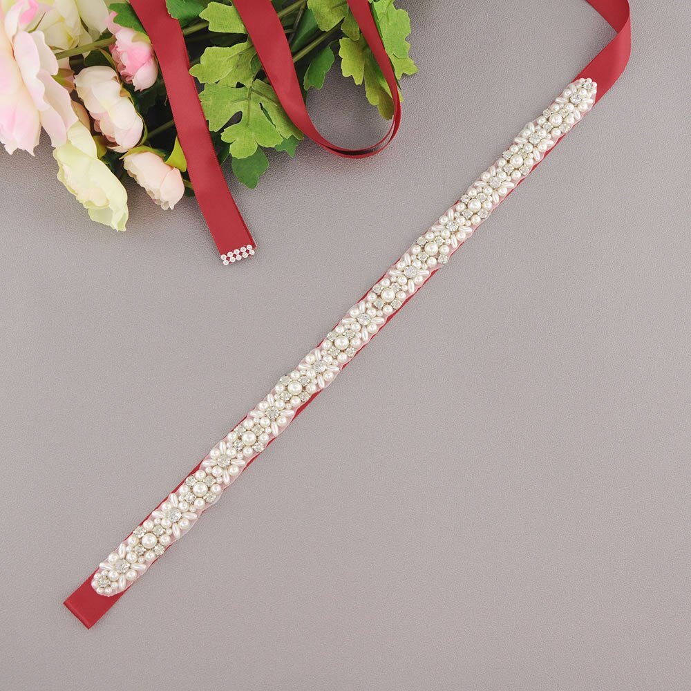 Silver strass brudben strumpeband bröllop strumpeband bälte brud lår ben strumpebandsring för kvinnor kvinnlig brud: Vin, röd