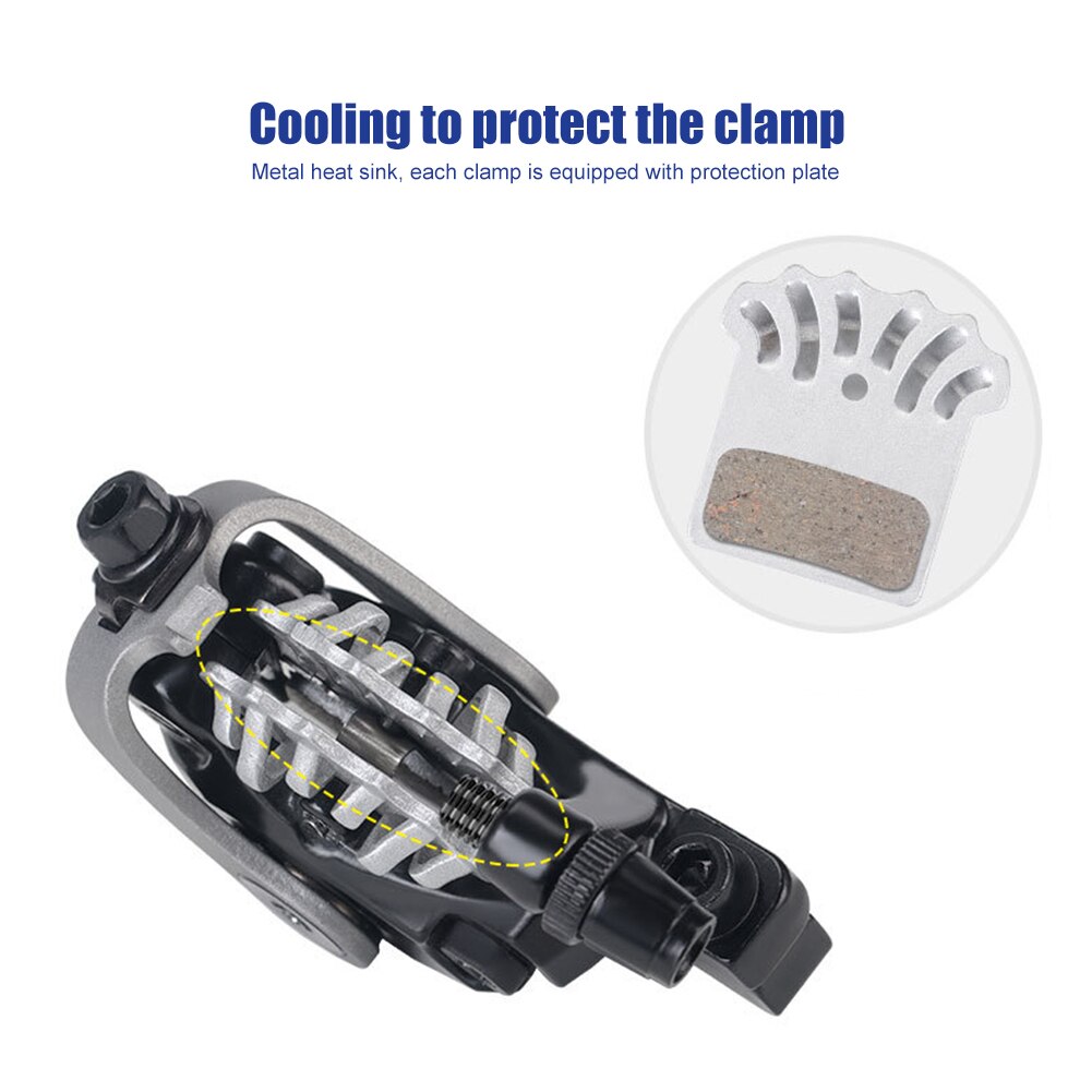 Bicycle Front Rear Disc Brake Mountain Road MTB Bike Mechanical Caliper Disc Brakes Cycling Part F160/R140 F180/R160 Dual Piston