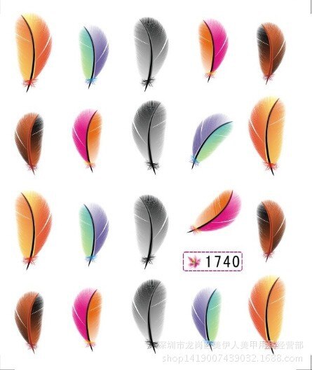1 pièces plume colorée bricolage Nail Art strass petites perles irrégulières manucure 3D Nail Art décoration dans les accessoires de roue: 16