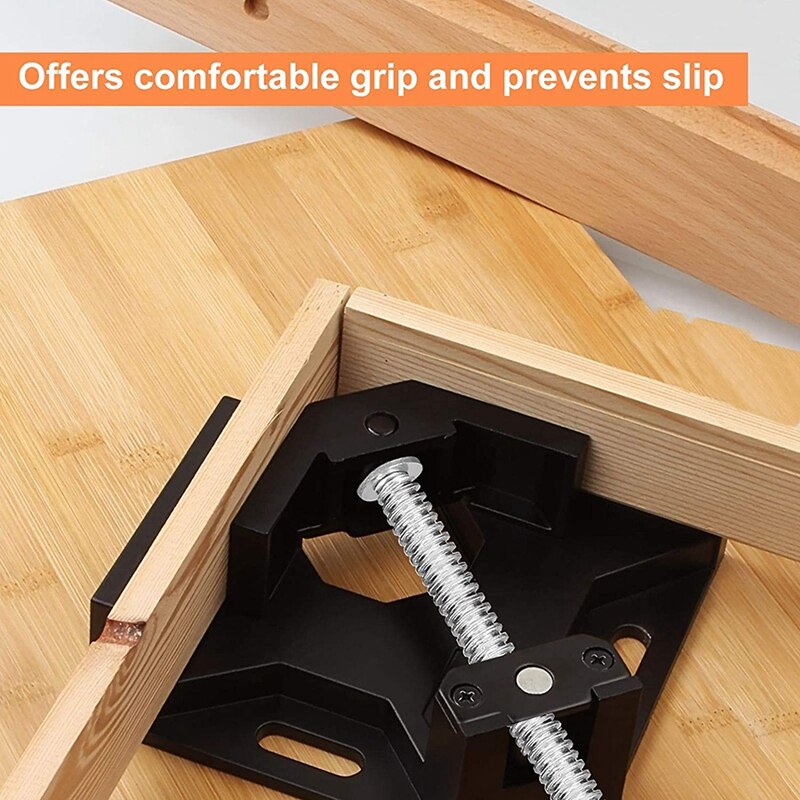 2 Pack Right Angle Clamp, 90 Degree Corner Adjustable Single Handle