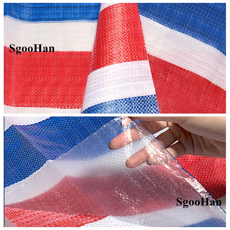 75g/m2 Rainproof Cloth Garden Plant Shed Tarpaulin Sun Shade Sail Dust Cover Ground Sheet Camping Waterproof Cloth Three-Colors