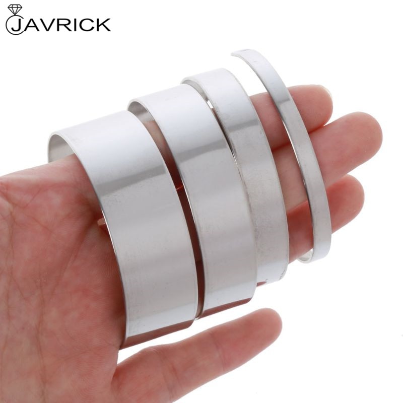 10 stks/set Titanium Blank Stempelen Armband DIY Lederen Manchet Armbanden Sieraden Maken Accessoires