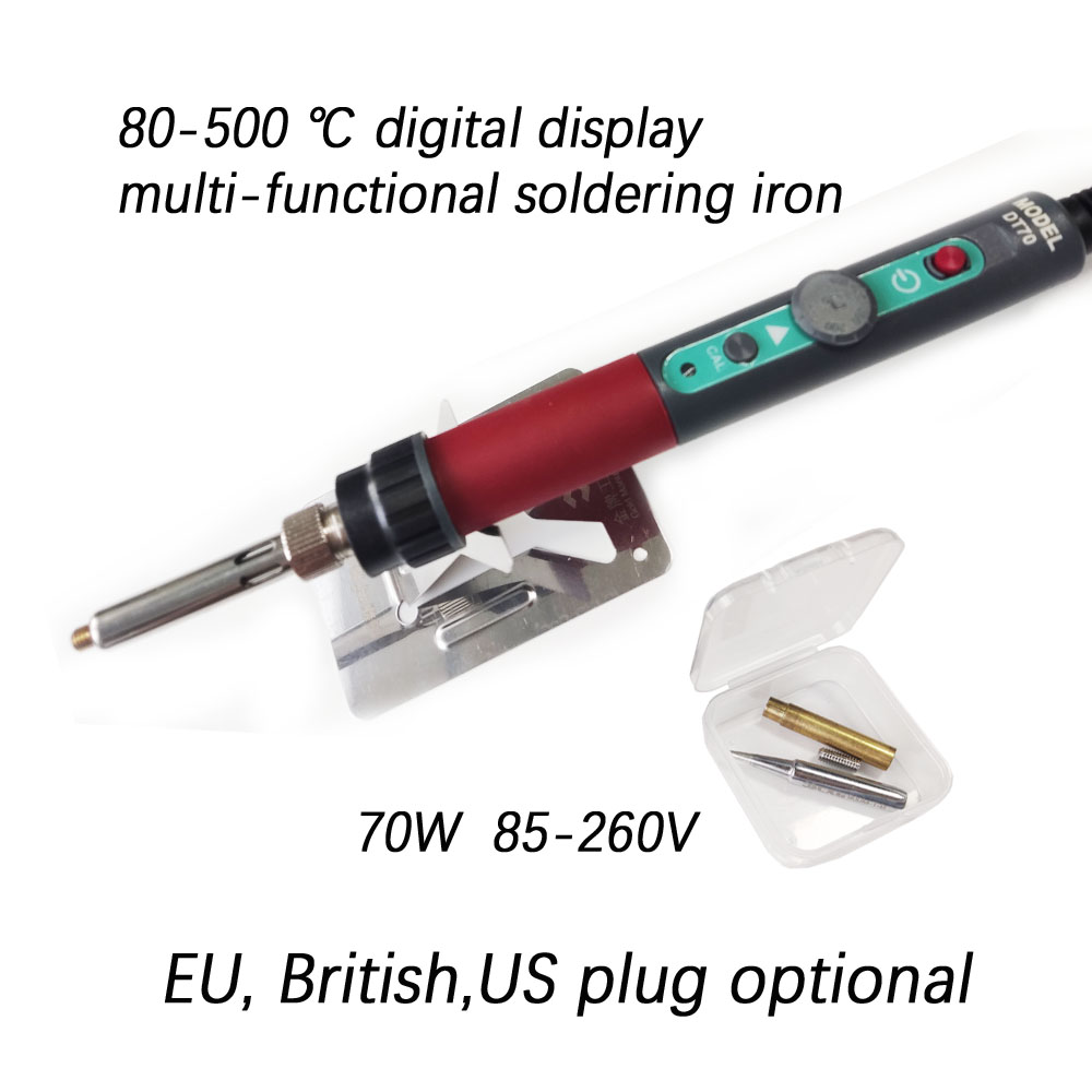 Soldeerbout Kleine Houvast Foliedruk Machine Digitale Display 80-500 Graden Lederen Ambachtelijke Ijzer Voor Embossing Branding: Bordeaux