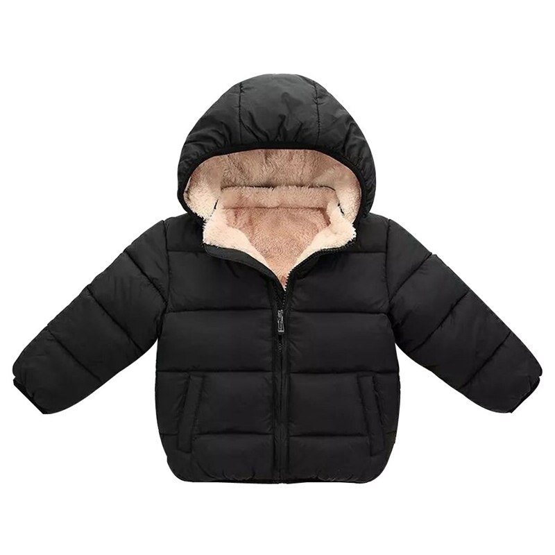 Winter Kids Baby Berber Fleece Jas Meisje Jongen Hooded Jassen Solid Mantel Jas Dikke Warme Bovenkleding Baby Jongens Meisjes kleding
