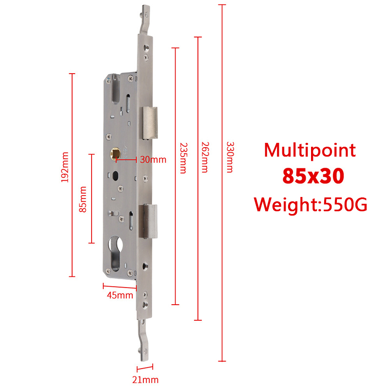 Security Mortise Door Lock Body Aluminum Alloy Courtyard Broken Bridge Stainless Steel Universal Lock Body 8520/8525/8530/8535: MULTI