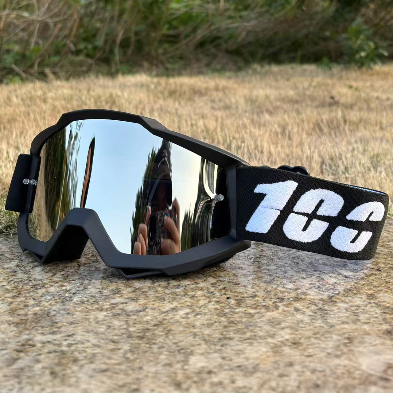 Motorcycle Goggles Cycling Equipment Glasses Outdoor Off-Road Ski Sport MX ATV Dirt Bike Racing Glasses Motocross Goggles Bike: Ivory