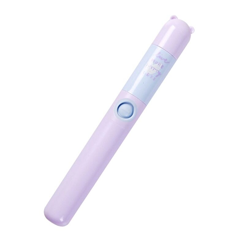 Children Kids Cartoon Electric Toothbrush Waterproof AA Battery Operated D0JE: Purple