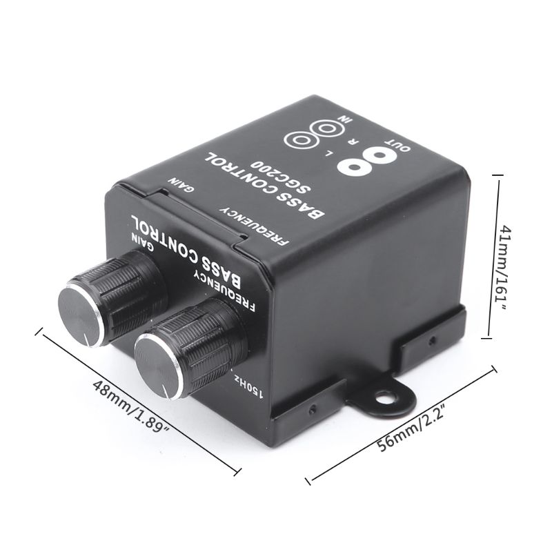 Car Regulator Amplifier Bass Subwoofer Stereo Equalizer Controller 4 RCA