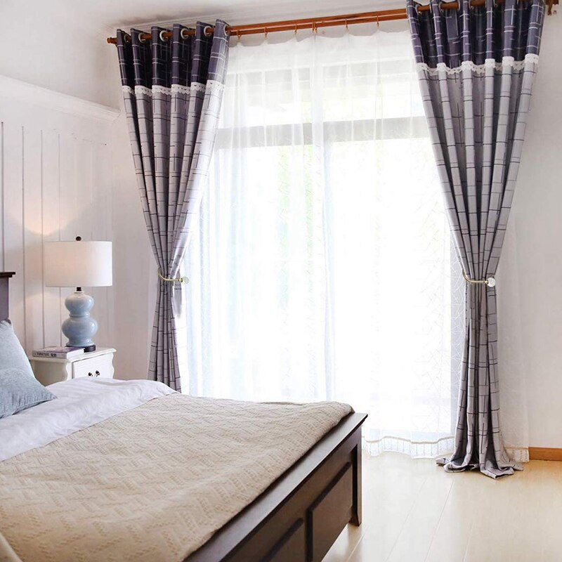 Curtain Holdbacks Acrylic Crystal Ball Curtain Tie Backs U Shaped Metal Curtain Holdbacks Wall Mounted Curtain Hook Backs, 2 Pac