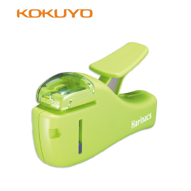 Mini grapadora japonesa KOKUYO de grapas 205, 5 hojas, segura y , 1 Uds.: GREEN