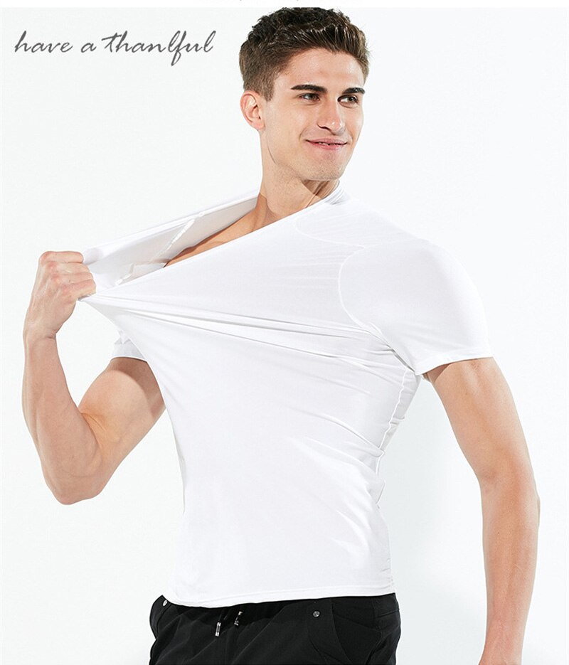 T-Shirt homme étanche Anti-salissure | hydrophobe, résistant à la saleté, vêtements de travail respirants, Anti-salissure, séchage rapide, vêtements de sécurité: WHITE / M