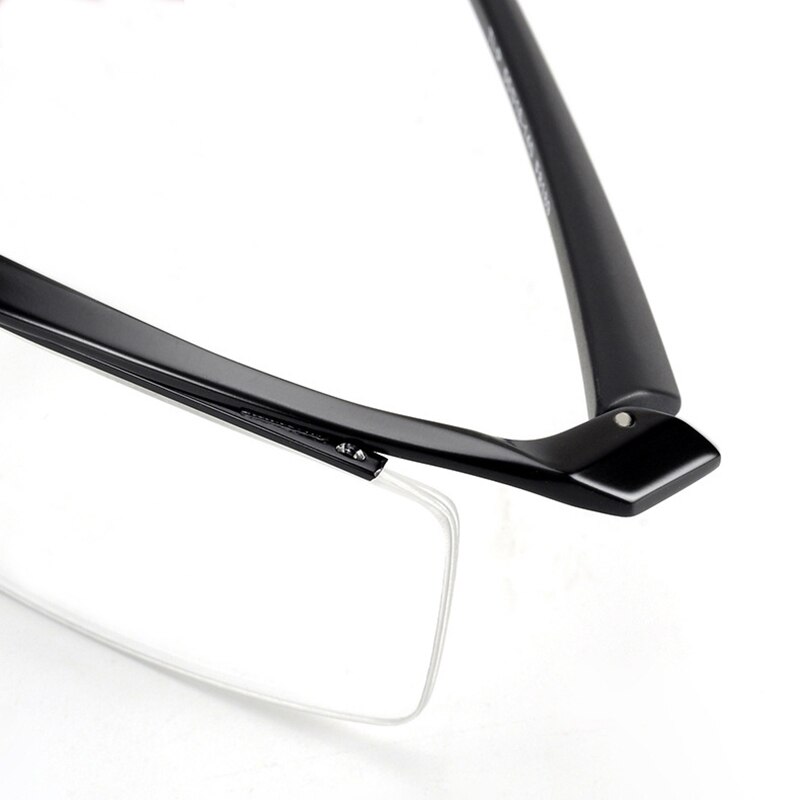 Browline – monture de lunettes en titane pour hommes, demi-monture, optique Cool, à la