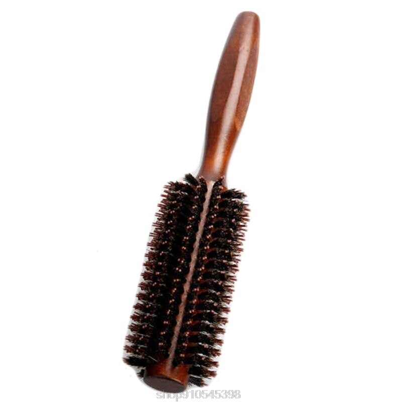 6 tipos de pente de cabelo natural de cerdas de javali escova rolamento barril redondo soprando curling diy cabeleireiro estilo n17 20 dropshipping: Model-C