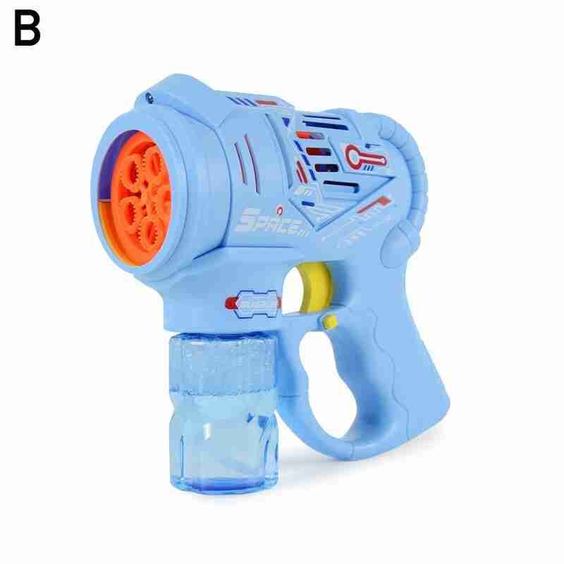 Automatische Muziek Bubble Machine Cartoon Bubble Blower Met 100Ml Bellen Water Zomer Kids Fun Geschikt Voor Indoor Outdoor Speelgoed N: blue