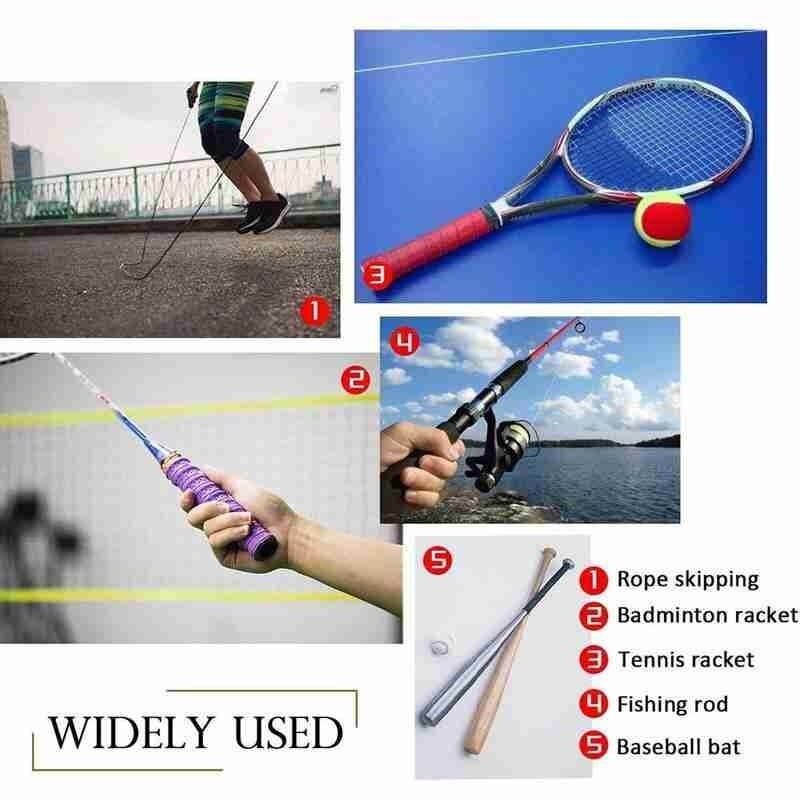 Halkskydd andas sport över grepp svettband tennis övergrepp tejp badminton racket grepp svettband
