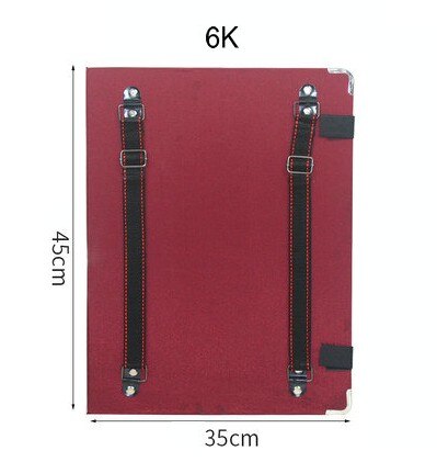 A3 Drawing Board Sketch Large Waterproof Drawing Tablet 6K Backpack Clipboard Sketch Painting Pad Tools Art Supplies for artist: 6K  RED