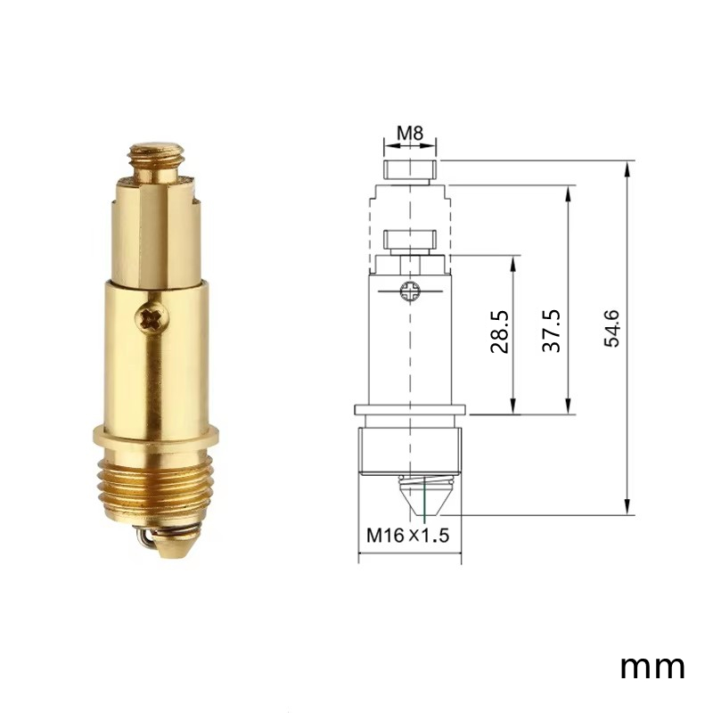 Spring Plugs Bounce Valve Brass Basin Sink Bath Replacement Waste Easy Pop Up Click Clack Plug Bolt Spring Mechanism Part
