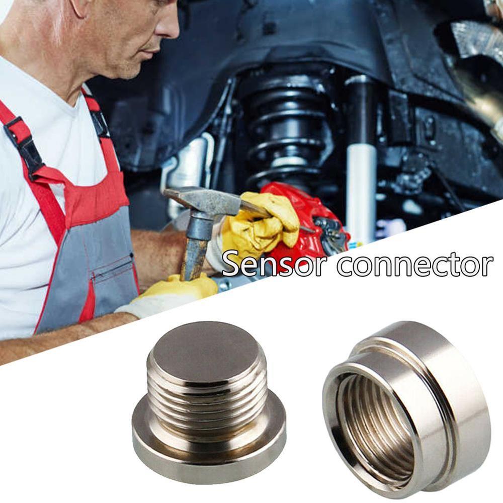 1PCS M18x1.5 O2 Oxygen Sensor iron Weld On Bung & Plug Cap Kit Auto Car Accessories Sensor Extender Oxygen & Nut Hi G8R7