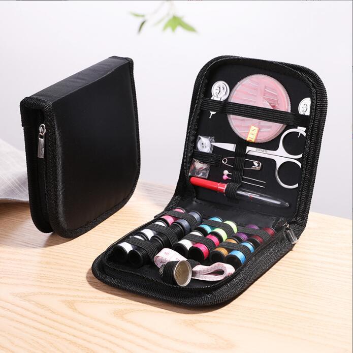 Sewing Kit Set for Home DIY Embroidery Hand Sewing Tools Portable Travel Sewing Tool Set Home Sewing Box Organizery: Chocolate