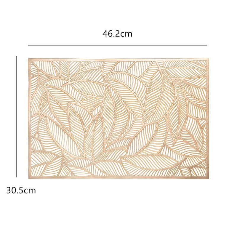 1pc pvc holle isolatie onderzetters tafelmatten voor thuis, kerst, bruiloft, hittebestendige placemat voor op de eettafel