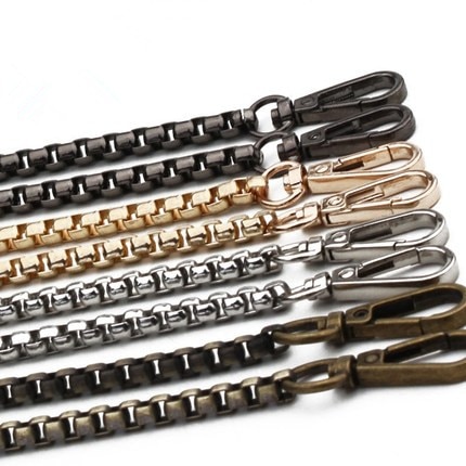 Metal Chain For Shoulder Bags Handbag Buckle Handle DIY Belt For Bag Strap Accessories Hardware Double Woven Iron Purse Chain