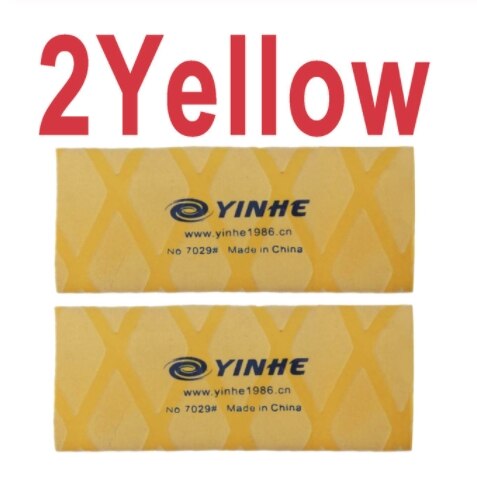 2 unids/lote YINHE GALAXY supergrip termoretráctil para raqueta de tenis de mesa, mango de cinta, raqueta de Ping Pong, banda para el sudor: YH 2Yellow