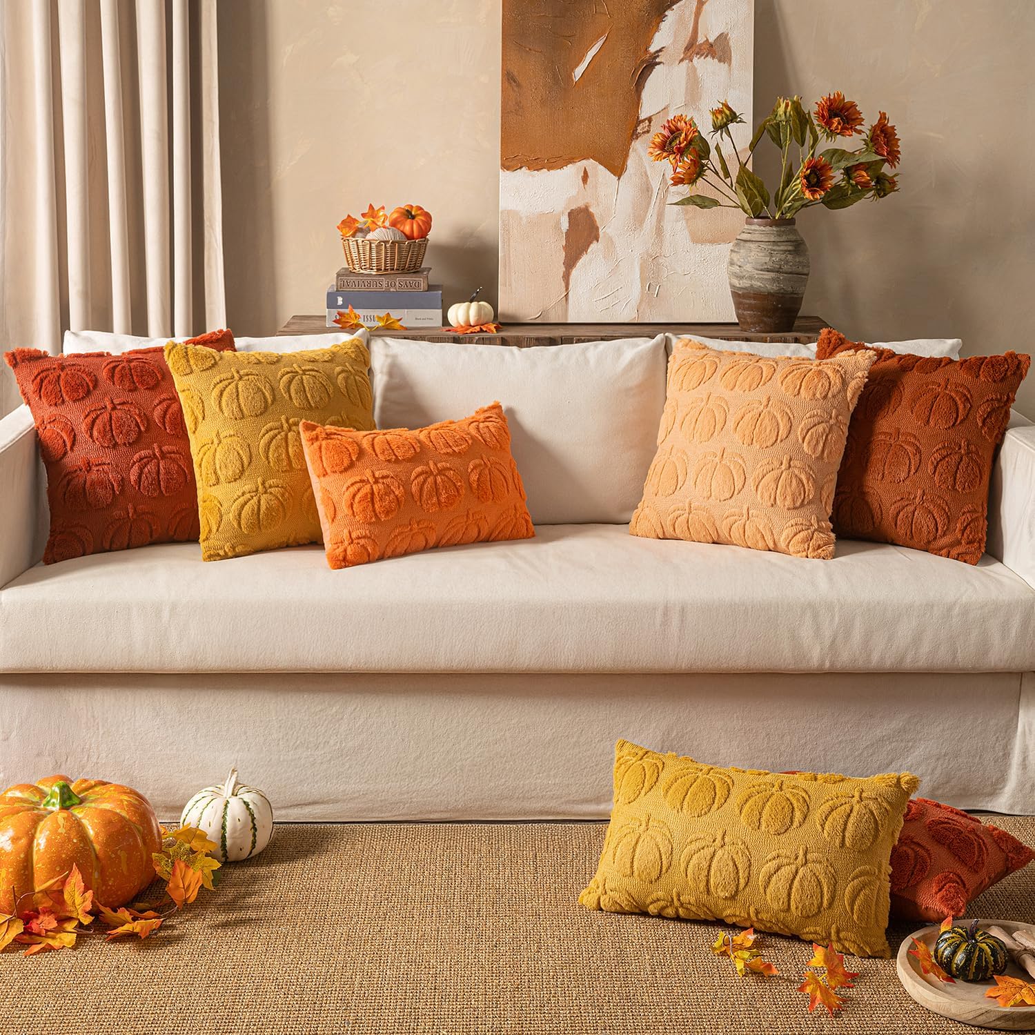 Poszewka na poduszkę pluszową z haftowaną dynią na Halloween Cojines Prosta poszewka na zagłówek Poduszka na poduszkę Halloween impreza kieszonkowe dzieci