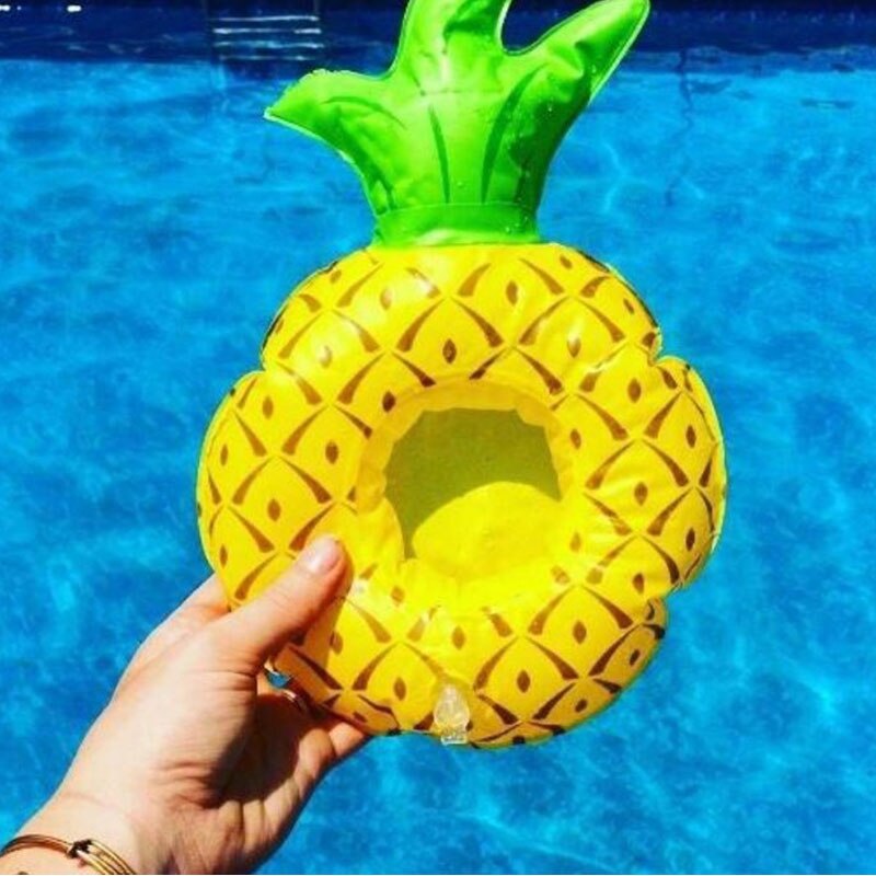 Inflatable Cup Holder Table Bar Tray Bar Coasters Swimming Pool Float Cup Drink Beer Holder Summer Swimming Party Accessories