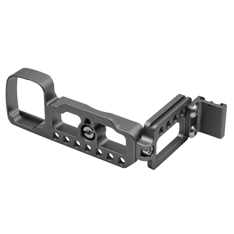 Vertical Shoot Hand Grip with Shoe for Sony Alpha ILCE-6400L 6400M A6400 A6300 Quick Release L Plate Camera Bracket Holder