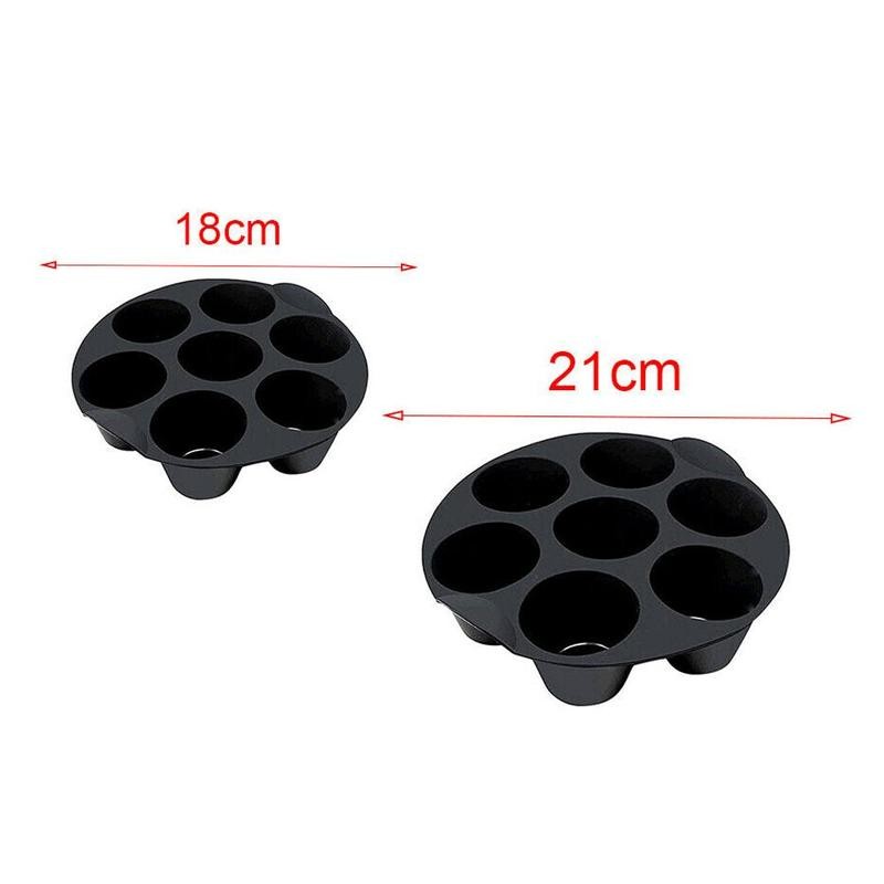 18cm/21cm Silicone Air Fryer Molds Cupcake Cake Muffin Baking Cake Cups Pans