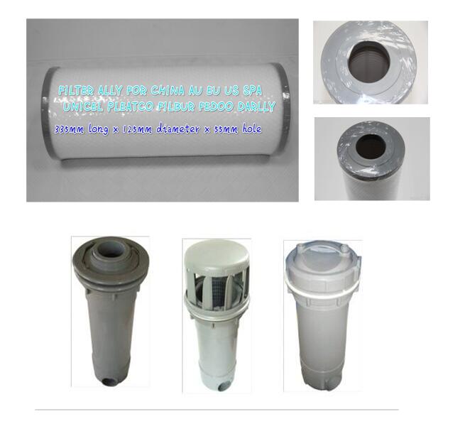 internett kjendis 33.5cm x 12.5cm spa smelteblåst filter med 5.5cm skrog passer kinesisk oss australia filterbytte