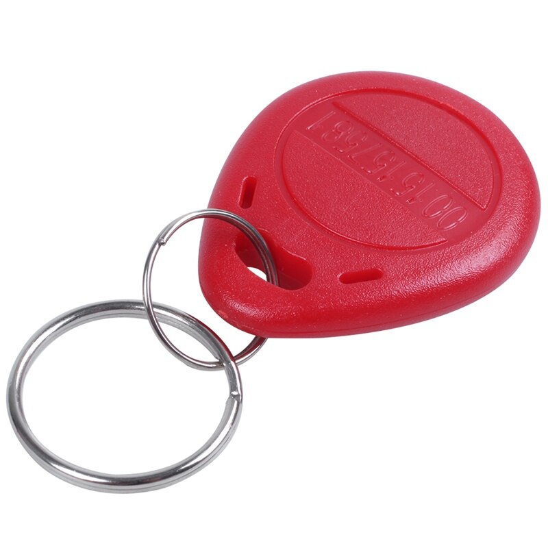 10 x 125 KHz RFID Keyboard Control Door Key Holder Red Card Identification