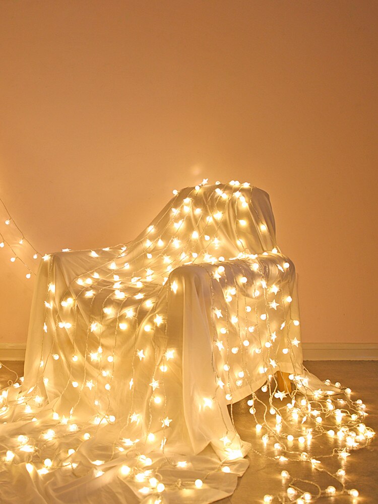 LED boule guirlande chaîne lumière noël éclairage fée lumières en plein air batterie fête mariage noël décoration lampe de nuit
