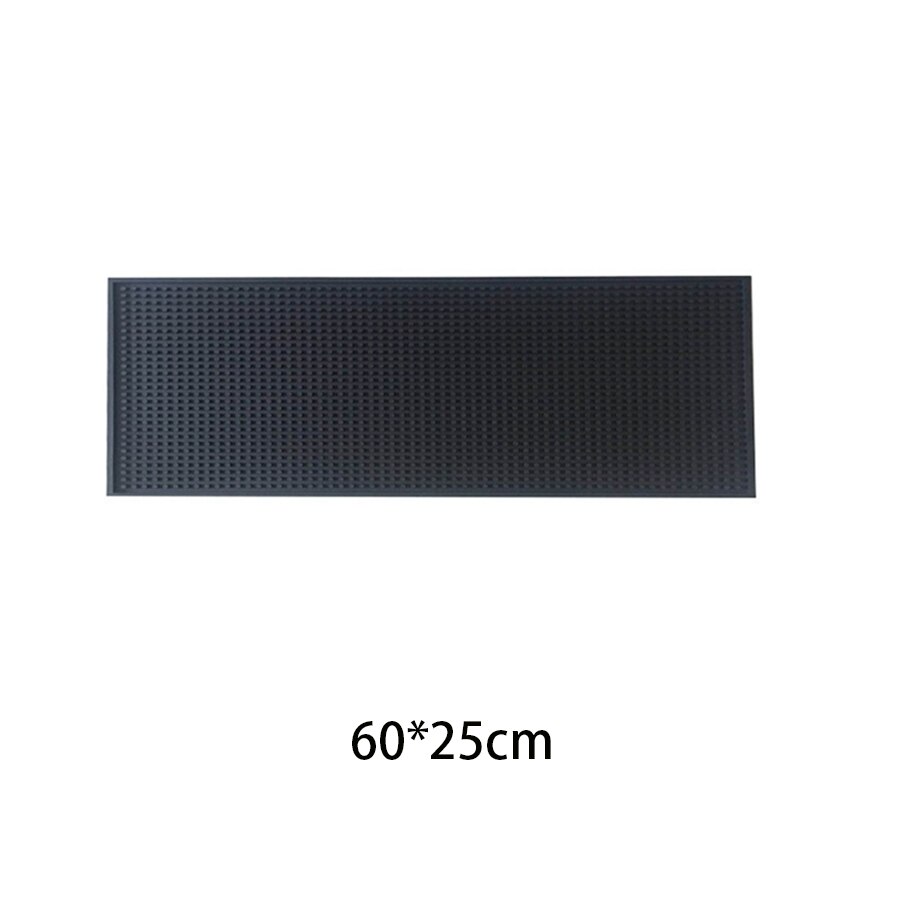 OEM service soft eco-friendly silicone PVC rubber bar mat: 60-25cm