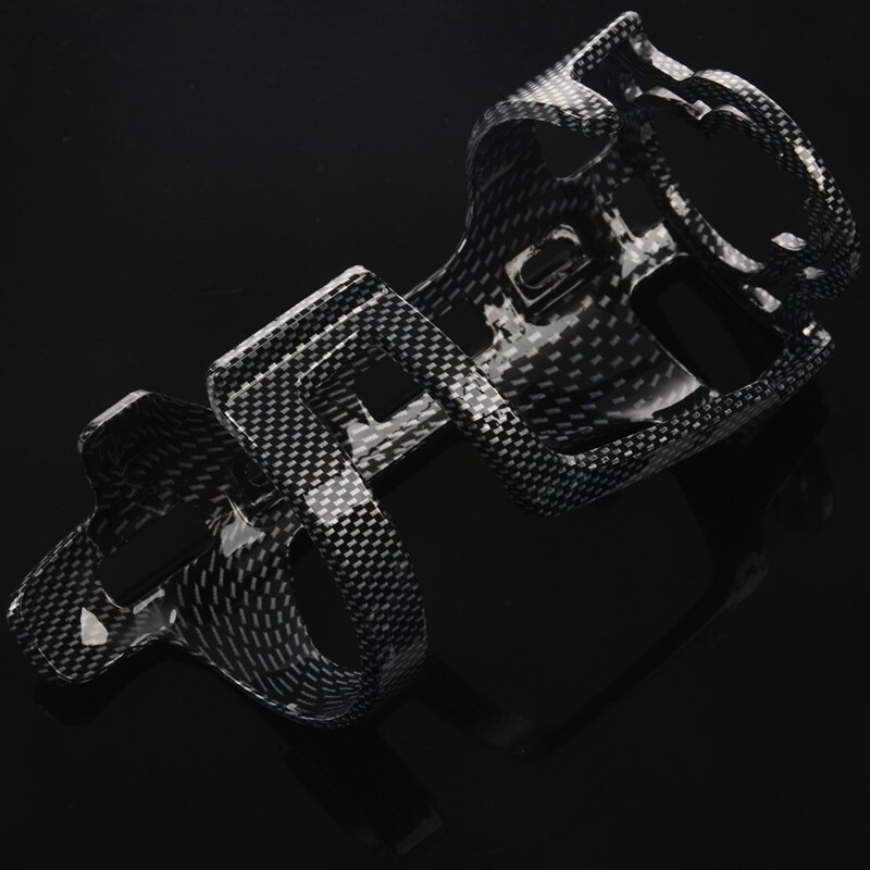 45G Ultralight Bicycle Water Bottle Cage Plastic + Carbon Fiber Surface Coating Cycling Road MTB Bike Bottle Holder