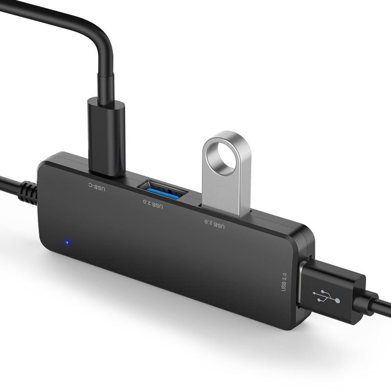 4 Port Usb C Hub Type C Naar Usb 2.0 Hub Usb C Poort Opladen Ultra Slim Portable Usb C splitter Voor Pc Laptop Pro